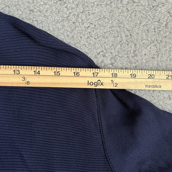 10 Crosby Derek Lam Womens Size XL Long Sleeve Side Tie Sweater Blue - Picture 9 of 16